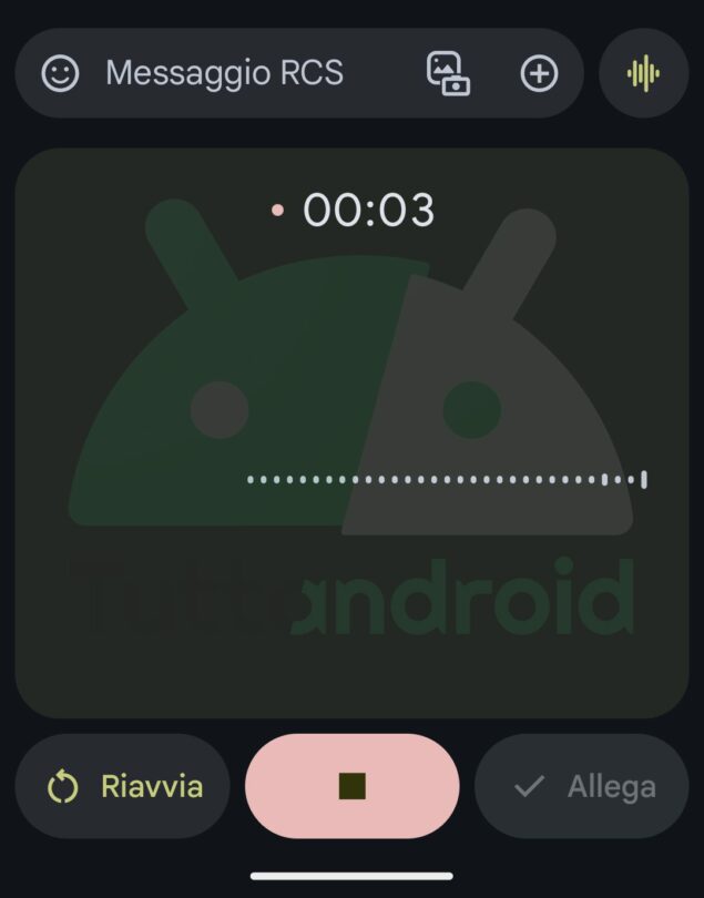 Google Messaggi registratore