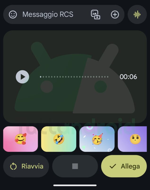 Google Messaggi registratore
