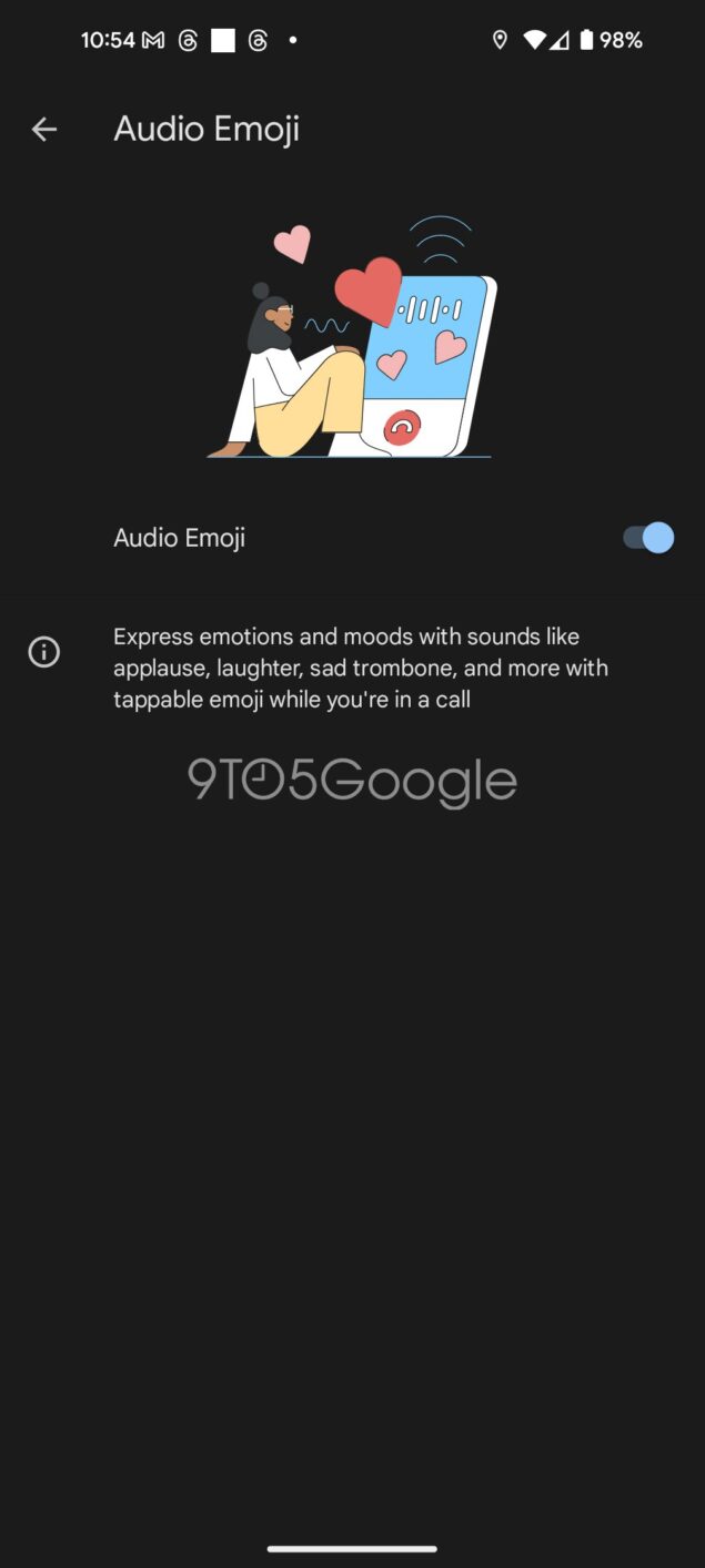 Google Telefono Audio Emoji