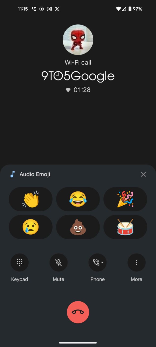 Google Telefono Audio Emoji