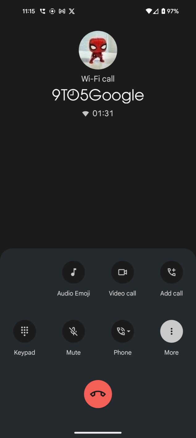 Google Telefono Audio Emoji