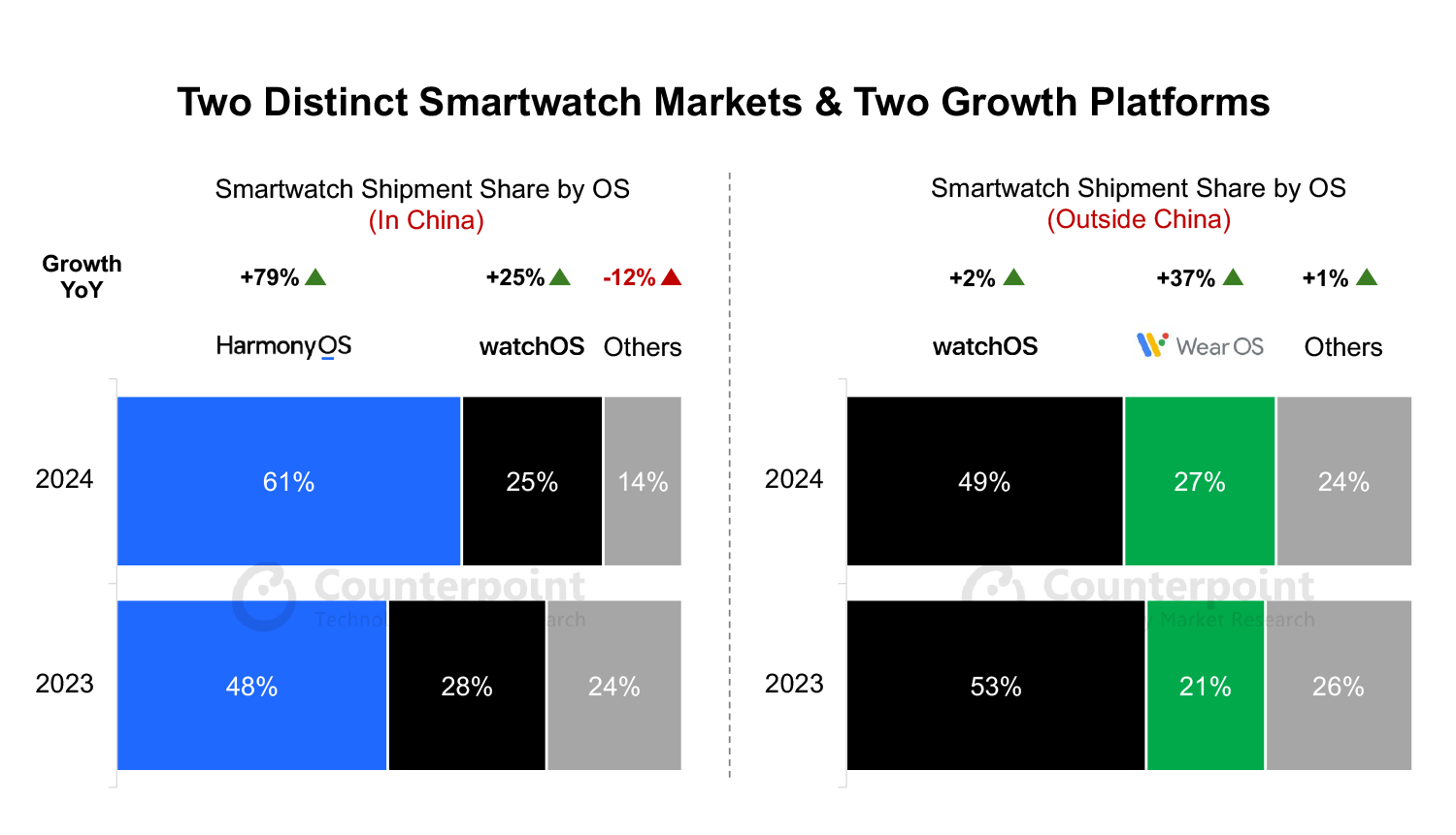 mercato smartwatch wear os apple watch 2023-2024