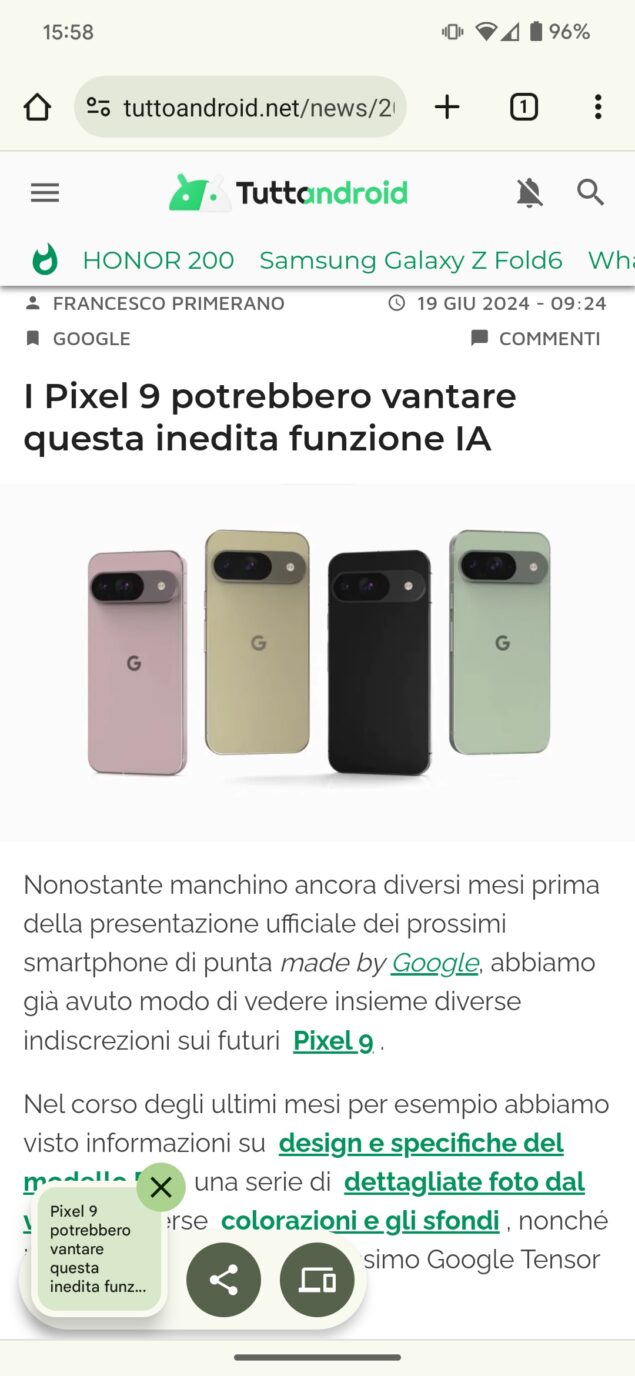 Android 15 beta 3 anteprima screenshot 2