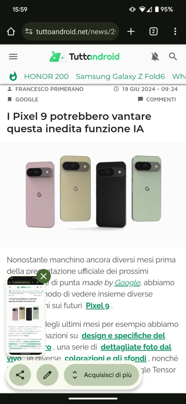 Android 15 beta 3 anteprima screenshot 3