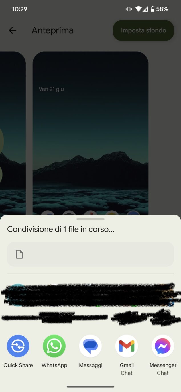 Android 15 beta 3 nuovo selettore sfondi