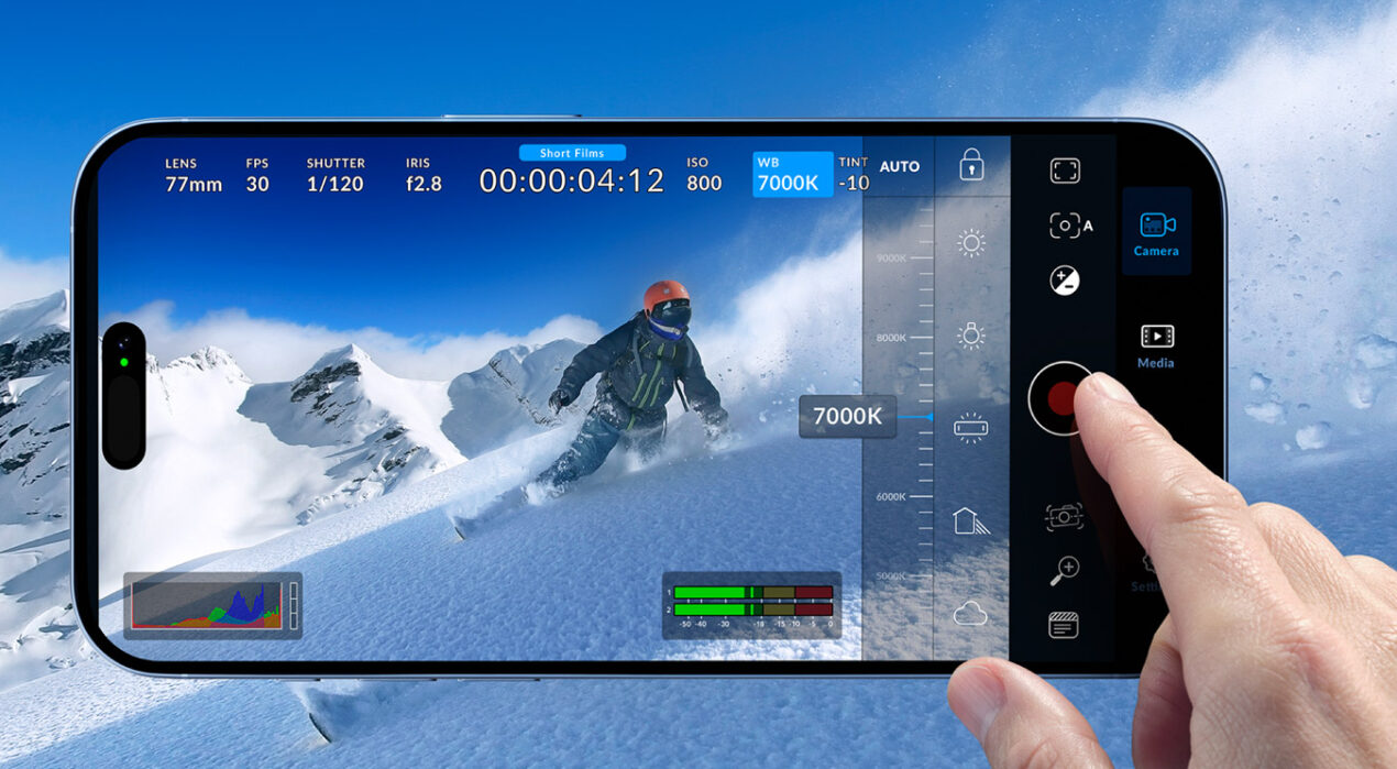 Blackmagic Camera è un'app che trasforma lo smartphone in uno strumento pro