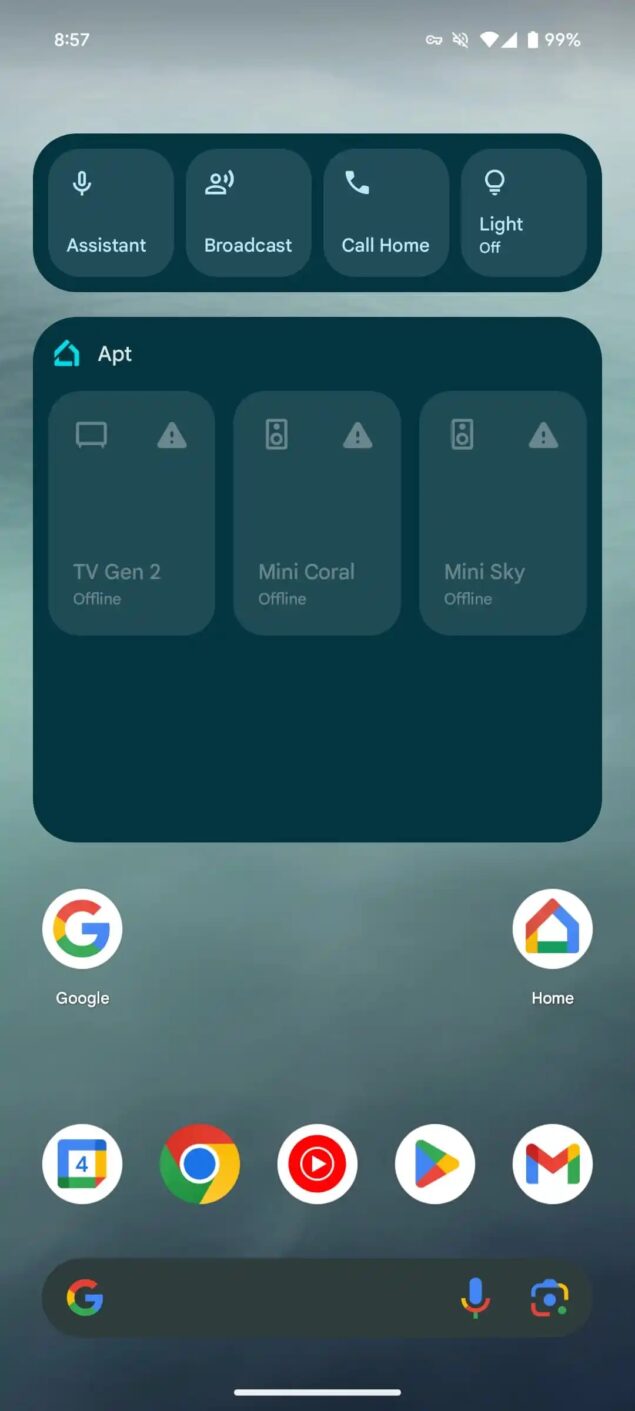 Google Home widget