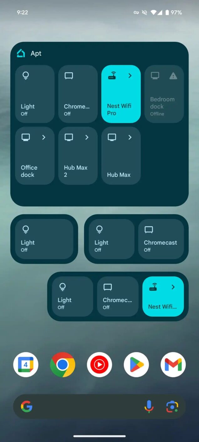Google Home widget