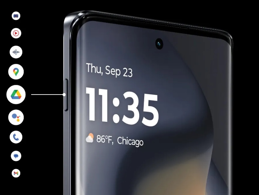 Motorola Edge 2024 quick button