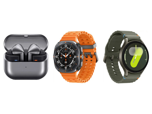 Samsung Galaxy Watch Ultra Watch7 Buds3 render