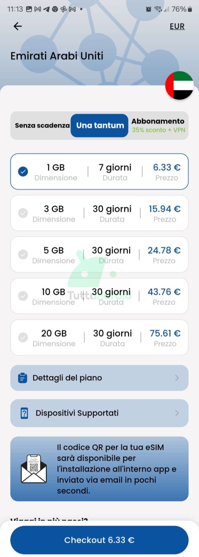 eSIM internazionali Ops! Mobile