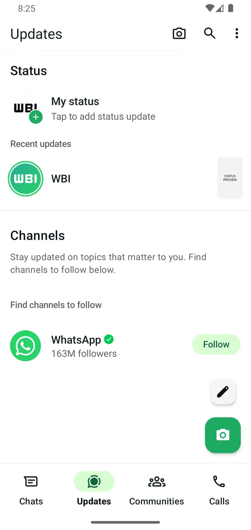 WhatsApp beta aggiornamenti stato new