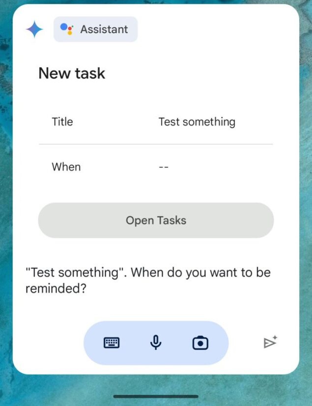 Google Gemini Assistant promemoria