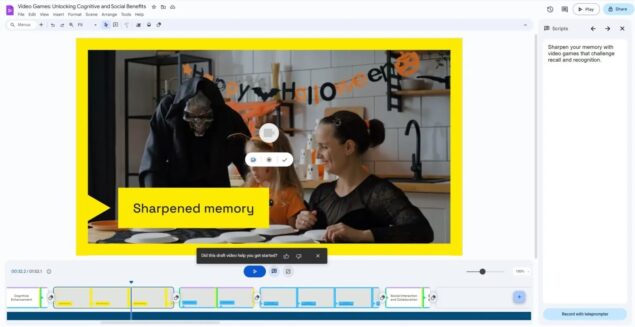 Google Vids dimostrazione