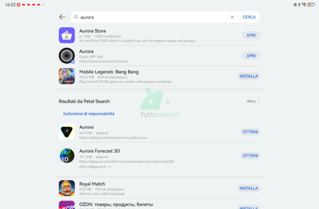 come installare i servizi Google su Huawei