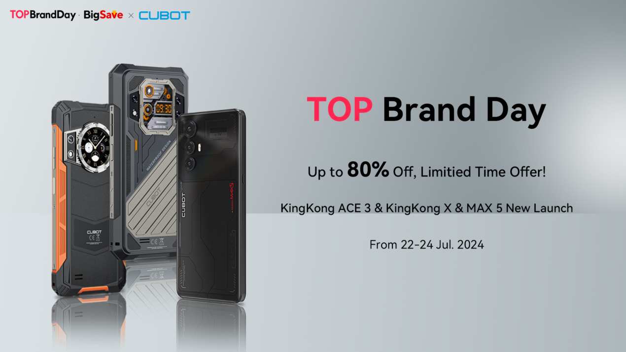 Al via il Top Brand Day su AliExpress, sconti fino all'80% sugli smartphone CUBOT