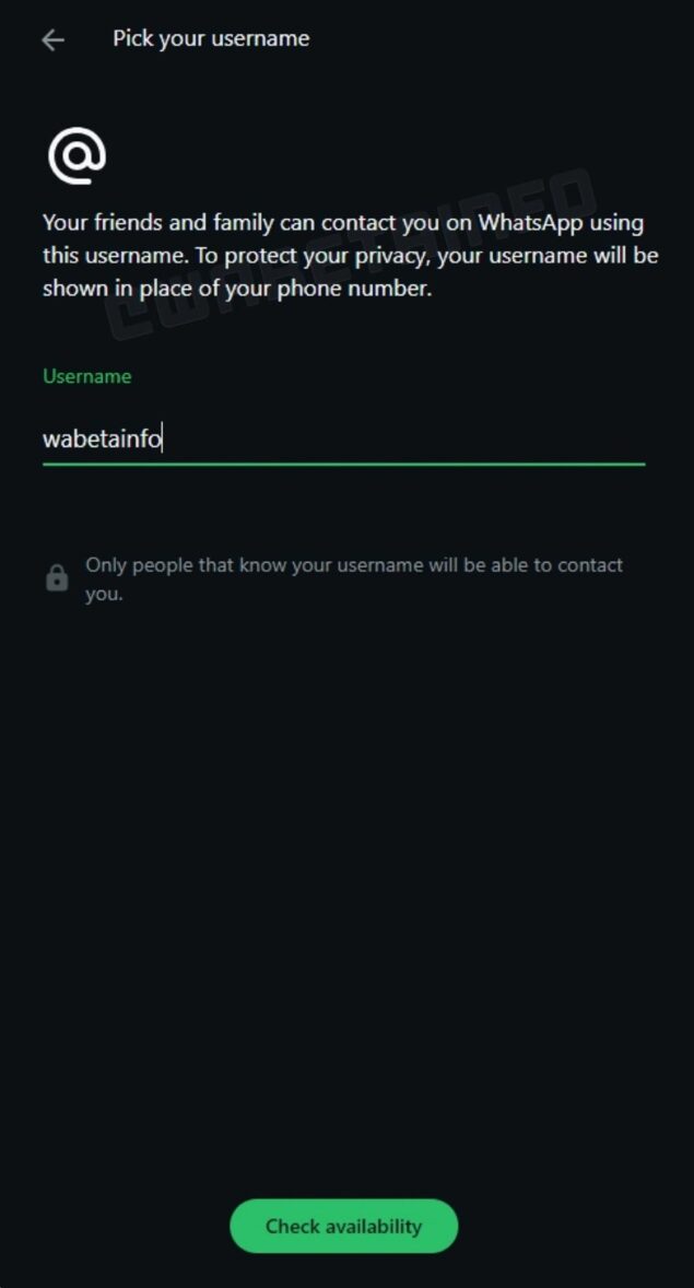 Funzione WhatsApp nascondere numero telefono
