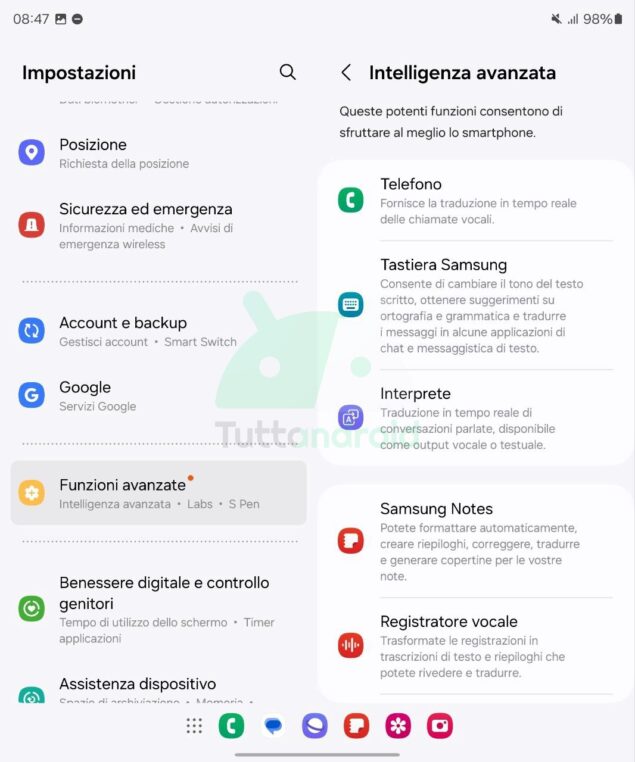 Galaxy AI su Galaxy Z Fold5 e Galaxy Z Flip5
