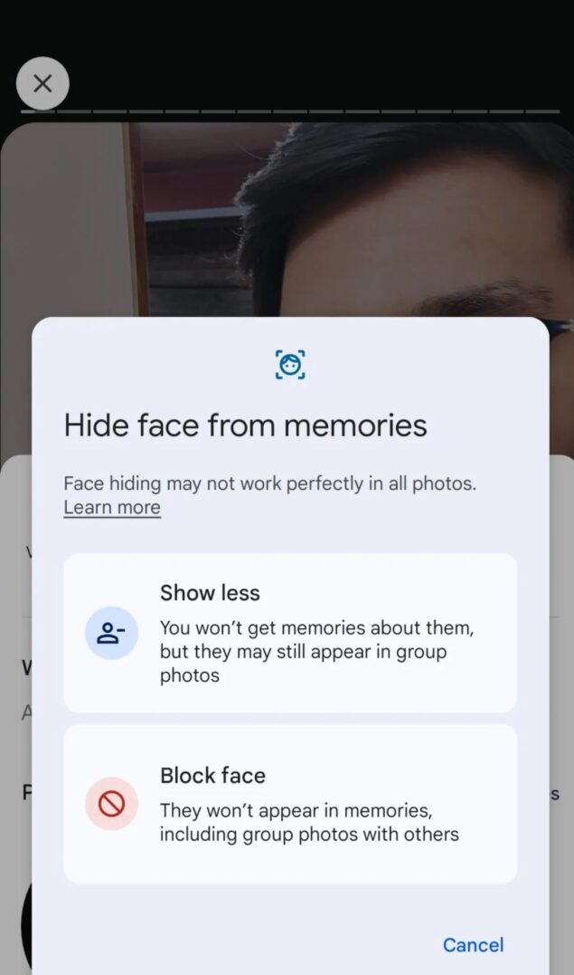 Google Foto nascondere volti 2