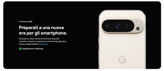 niente Google Pixel 9 Pro Fold su Google Store in Italia
