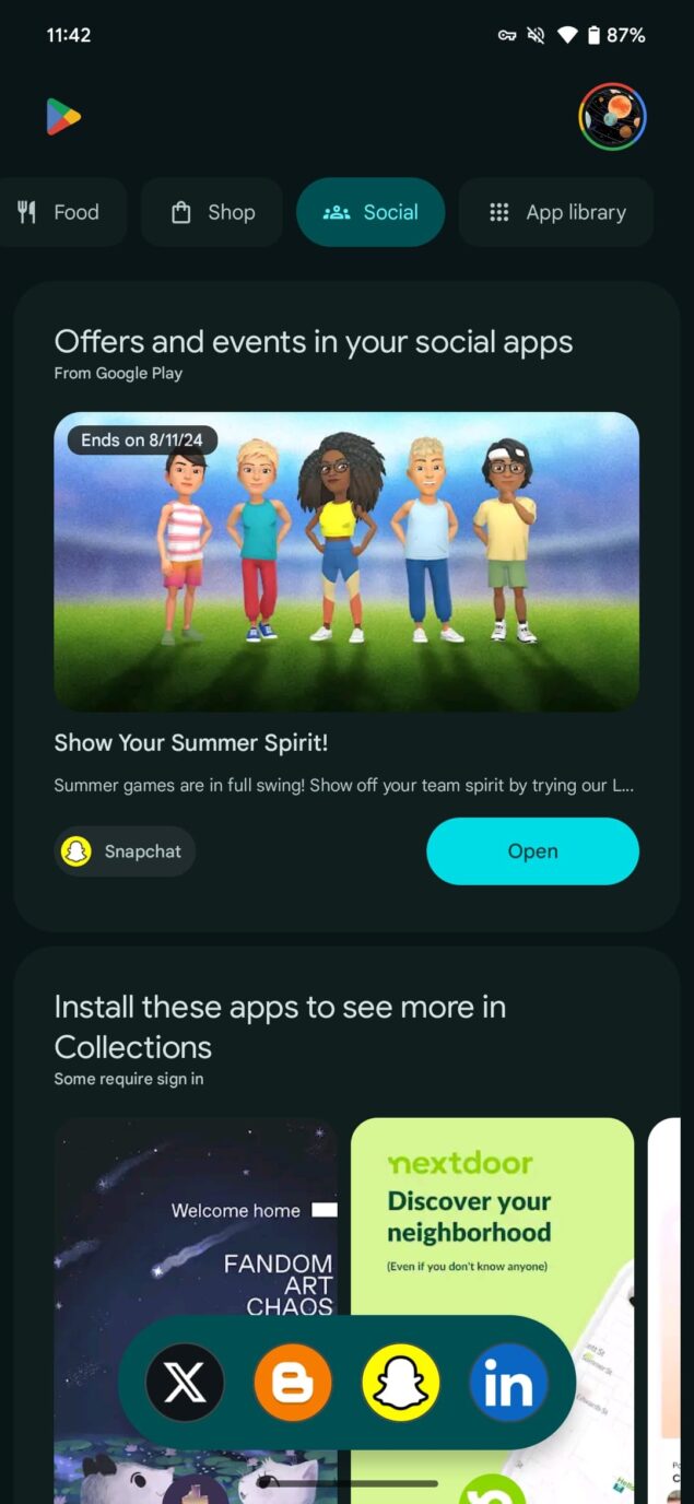 Raccolte Google Play Store