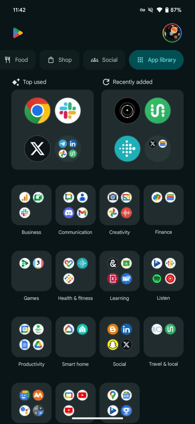 Raccolte Google Play Store