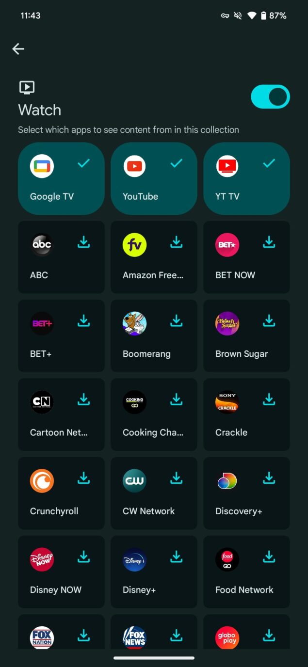 Raccolte Google Play Store