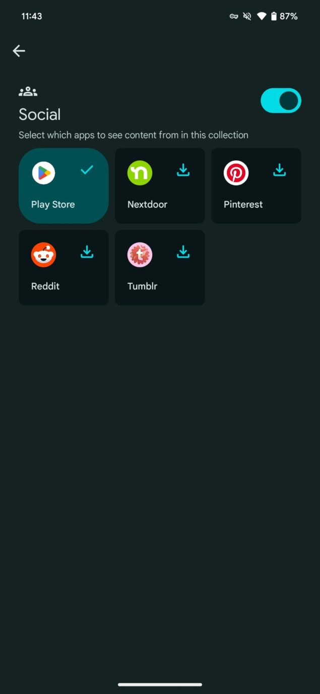 Raccolte Google Play Store