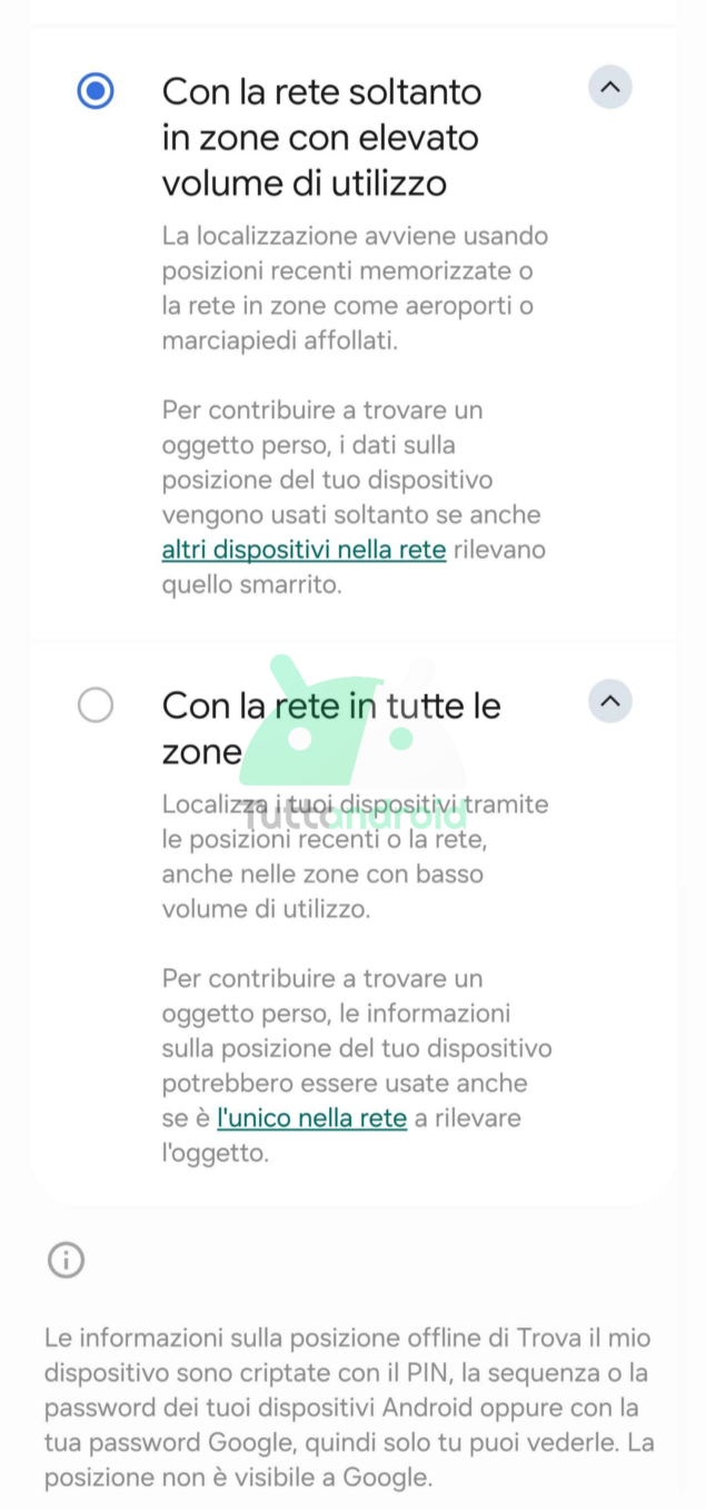 Trova il mio dispositivo di Google