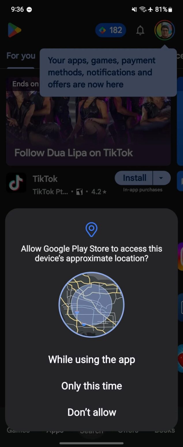 contenuti locali sul Google Play Store