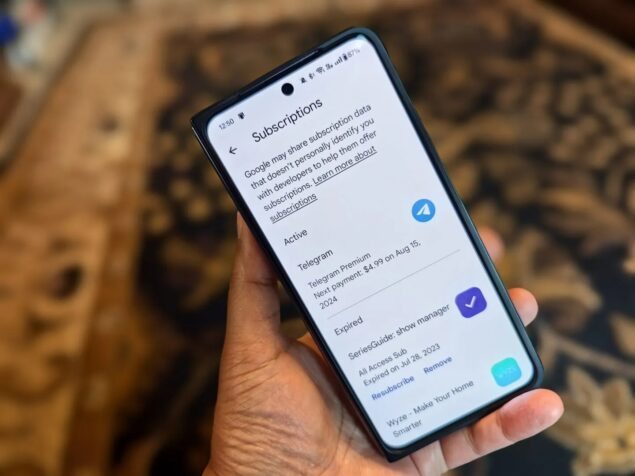 pagina abbonamenti Google Play Store