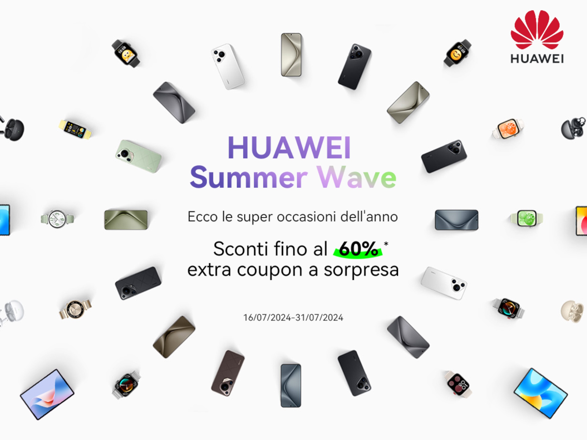 offerte Huawei Summer Wave luglio