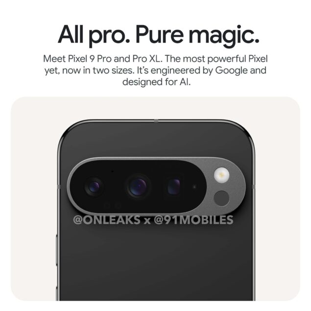 Google Pixel 9 series immagini promozionali