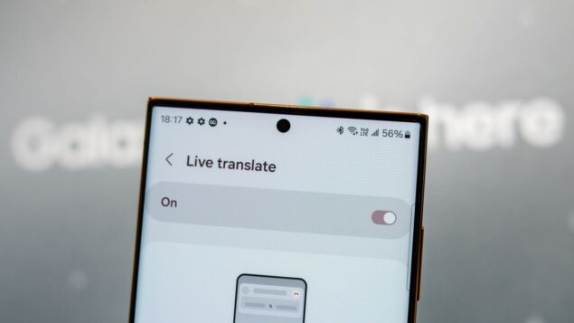 Galaxy AI Live Translate 