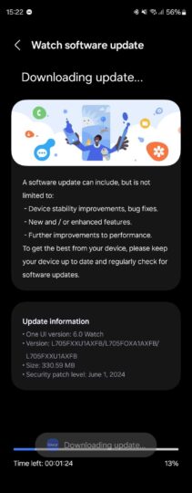 Samsung Galaxy Watch Ultra aggiornamento