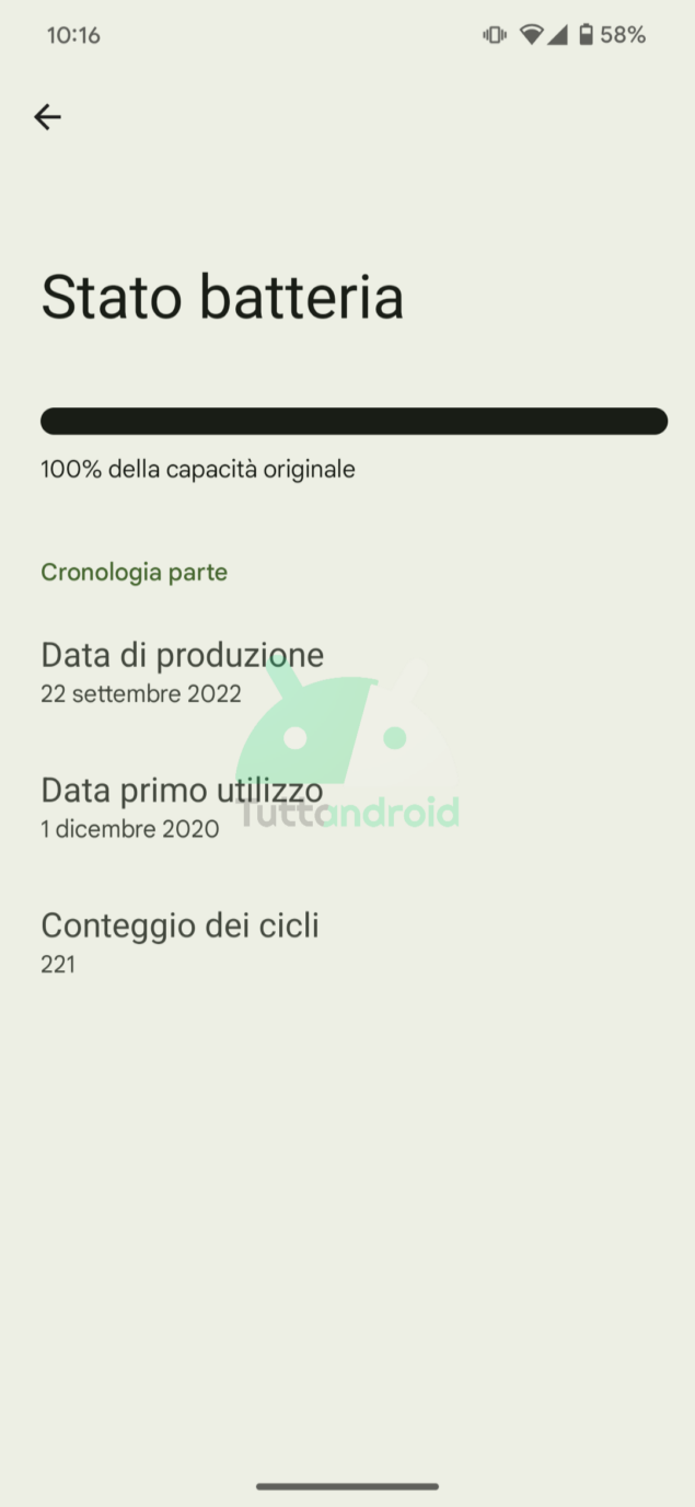 Diagnostica dispositivo Android 15