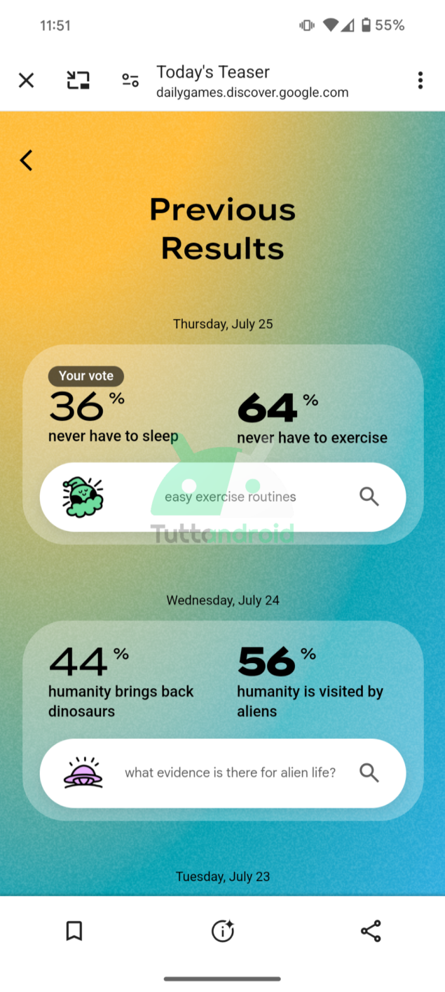 giochi su Google Discover
