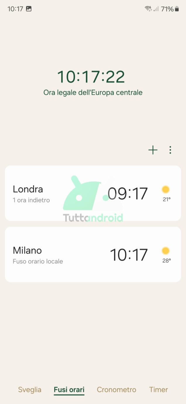 vecchia versione di Orologio Samsung