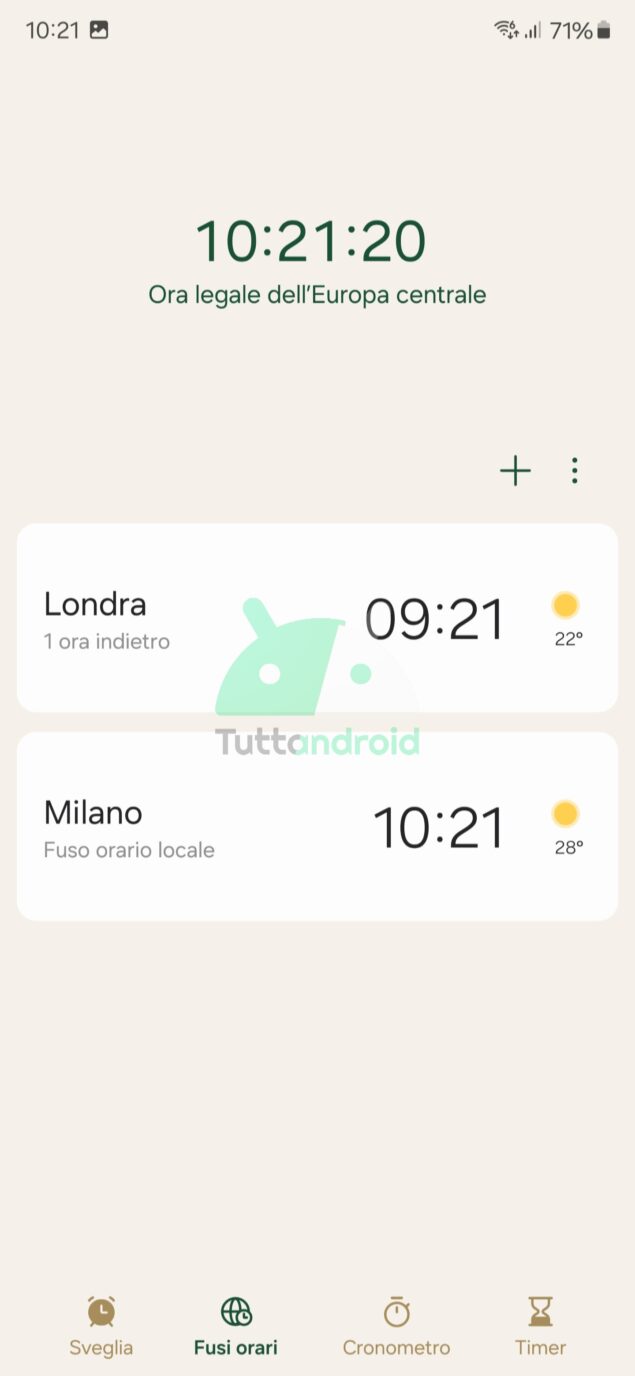 nuova versione di Orologio Samsung