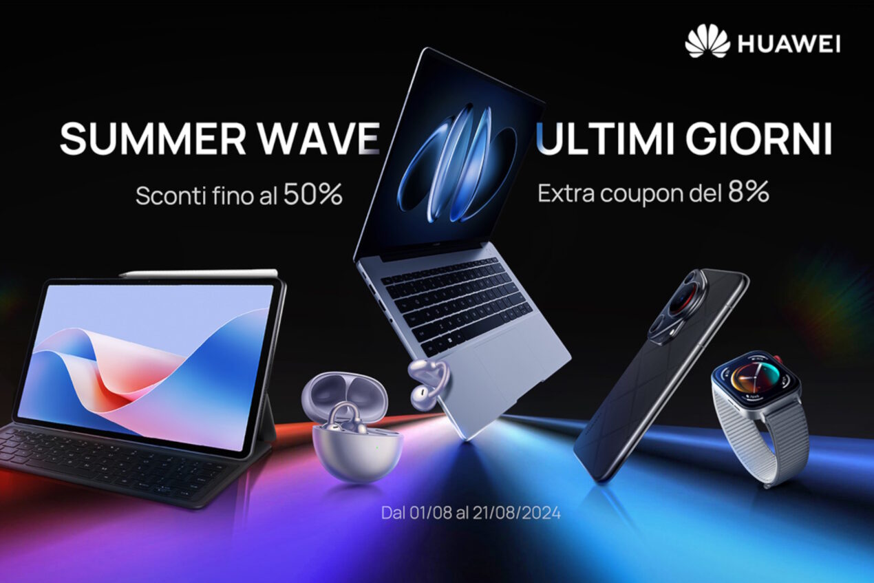 Ultimi giorni di offerte per la Summer Wave del Huawei Store, tra coupon e regali