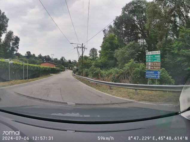 qualità video dash cam 70mai A510
