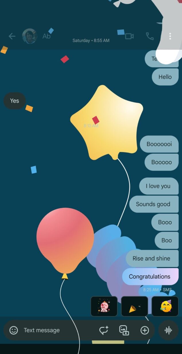 Google Messaggi nuove animazioni