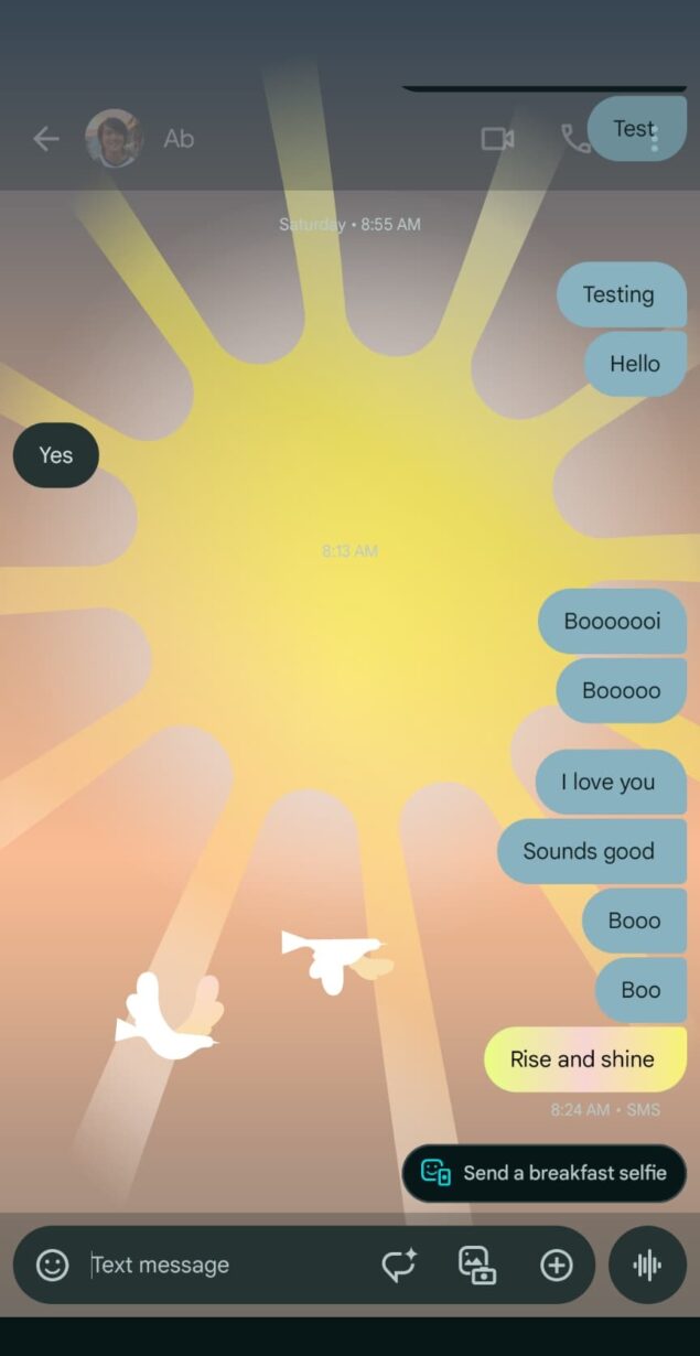 Google Messaggi nuove animazioni