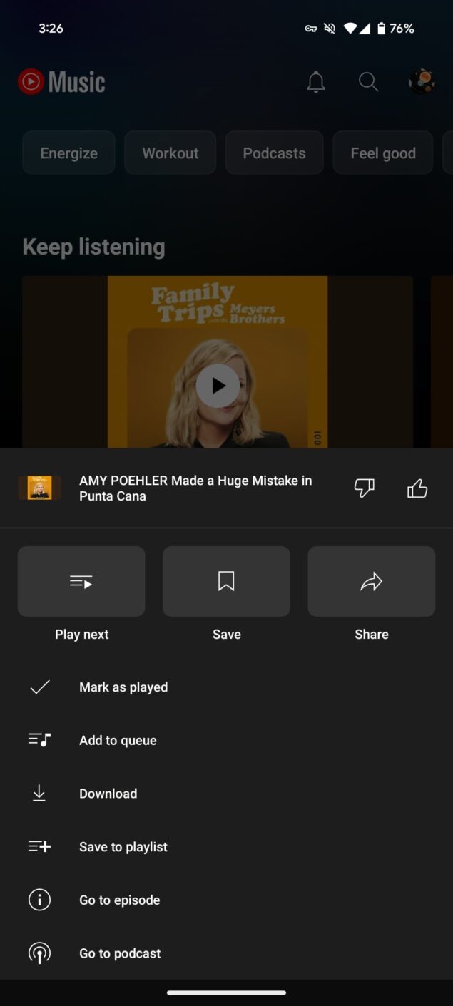 Google YouTube Music podcast