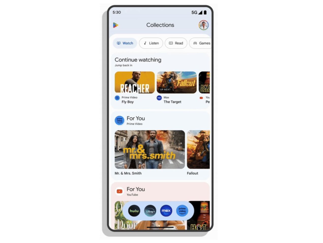 Google Play: ecco il nuovo widget Raccolte che ricorda Google Now