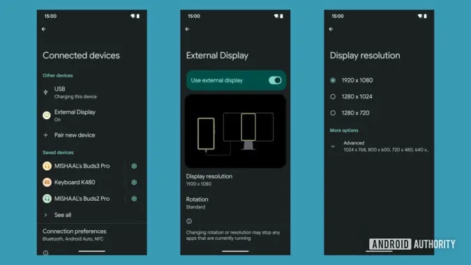 Display Esterni Android 15 individuati nella versione beta del sistema operativo