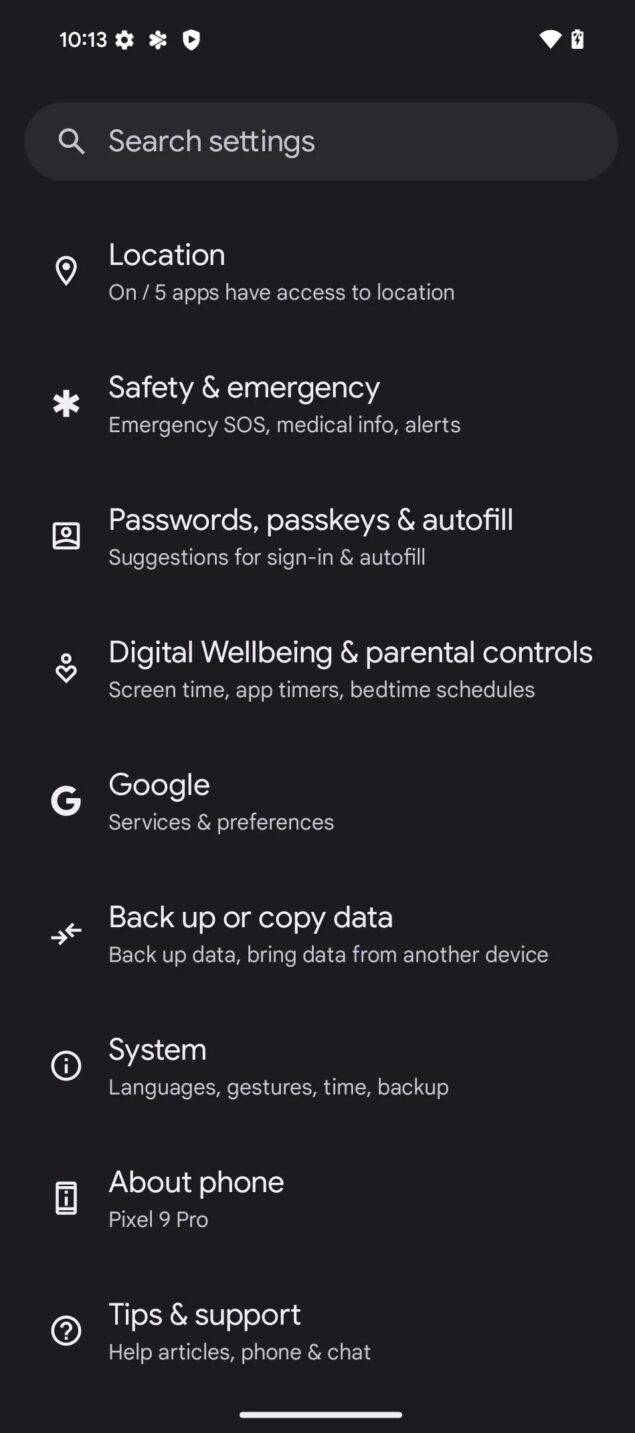 Backup Google Pixel 9-1