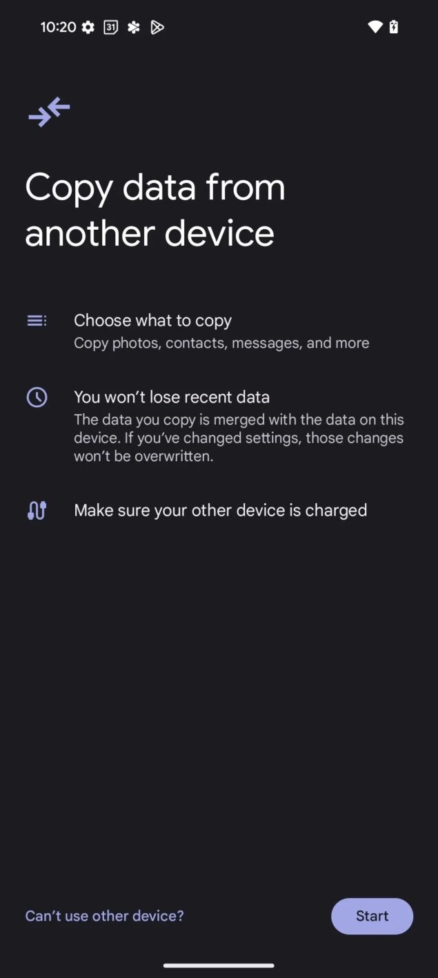 Backup Google Pixel 9-3