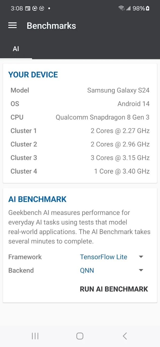 Geekbench AI 1