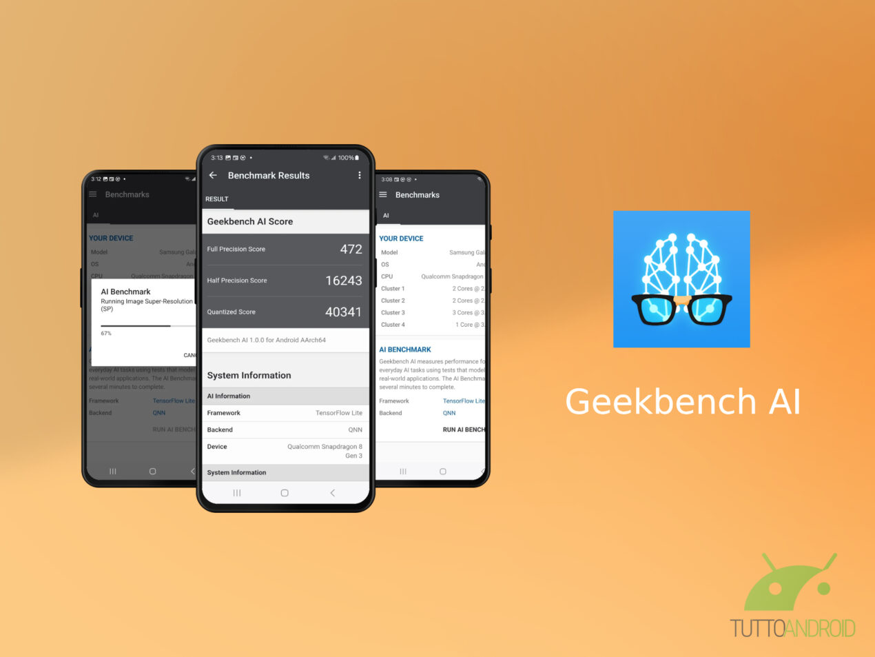 L'app di Geekbench misura le prestazioni AI dei dispositivi Android